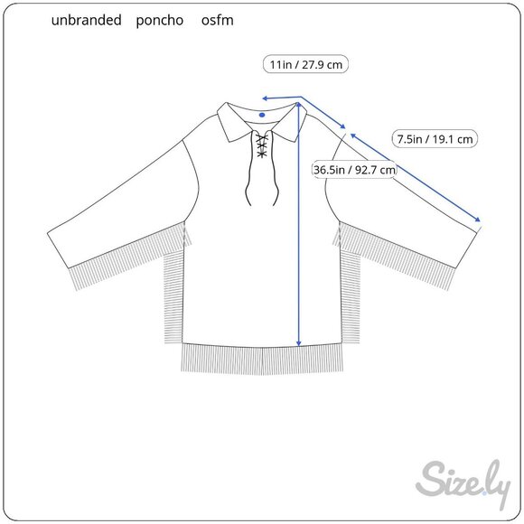 Black Gauzy Poncho w/Crochet Granny Squares Boho Tunic Beach Coverup Sz OSFM - Picture 8 of 8